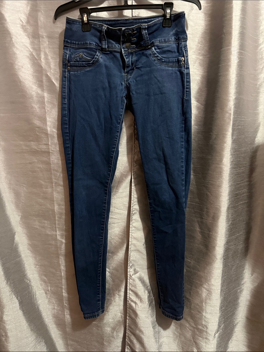 Women’s Dark Blue High-Rise Skinny Jeans